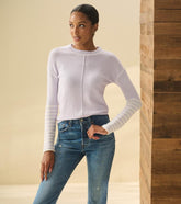 Women Avery Sweater - Lilac Stripes | Hatley Sweaters