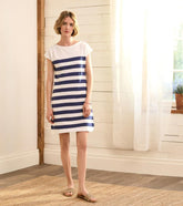 Women Capri Dress - Patriot Blue Stripes | Hatley Dresses