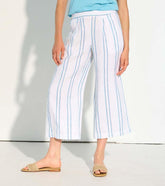 Women Cropped Wide Leg Pants - Sunny Stripes | Hatley Bottoms