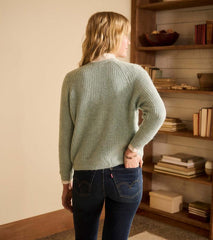 Women Cross Over Sweater - Sage Green | Hatley Sweaters