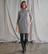 Women Draped Collar Dress - Heather Grey | Hatley Dresses