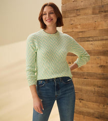 Women Ella Sweater - Chevron Print | Hatley Sweaters