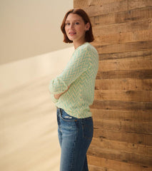 Women Ella Sweater - Chevron Print | Hatley Sweaters