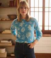 Women Ella Sweater - Linen Flowers | Hatley Sweaters