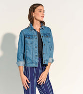 Women Embroidered Denim Jacket | Hatley Outerwear
