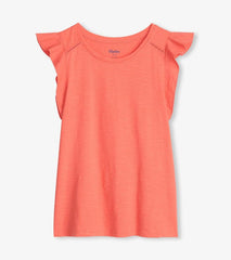 Women Flutter Tank - Coral | Hatley Tops
