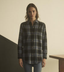 Women Lara Tunic - Caviar Plaid | Hatley Tops