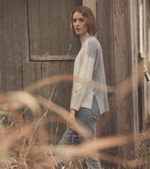 Women Mock Neck Tunic - Blue Colorblock | Hatley Sweaters