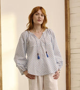 Women Naomi Blouse - Petal Palace | Hatley Tops