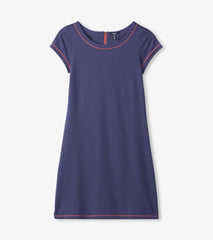 Women Nellie Dress - Navy French Terry | Hatley Dresses