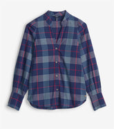 Women Olivia Blouse - Patriot Blue Plaid | Hatley Tops