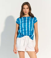 Women Piper Knit Tee - Mykonos Blue | Hatley Tops
