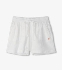 Women Santorini Shorts - White Gauze | Hatley Bottoms