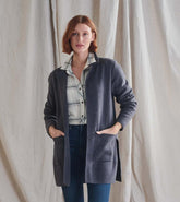 Women Sweater Blazer - Charcoal Grey | Hatley Sweaters