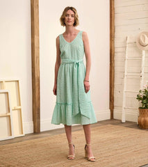 Women Sydney Midi Dress - Beveled Glass Gingham | Hatley Dresses