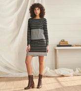 Women Zoe Dress - Caviar Stripes | Hatley Dresses