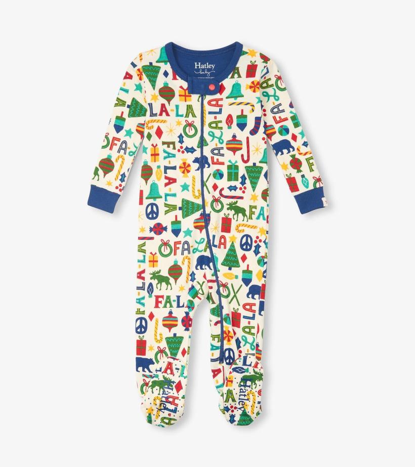Baby &amp; Toddler Baby Blue Falala Cotton Footed Sleeper | Hatley Sleepwear