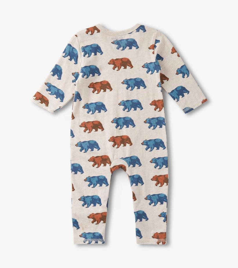 Baby &amp; Toddler Baby Boys Bluestone Bears Long Sleeve Romper | Hatley Rompers