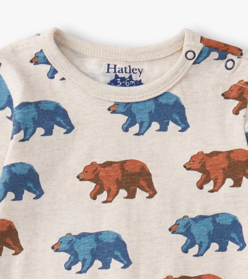 Baby &amp; Toddler Baby Boys Bluestone Bears Long Sleeve Romper | Hatley Rompers