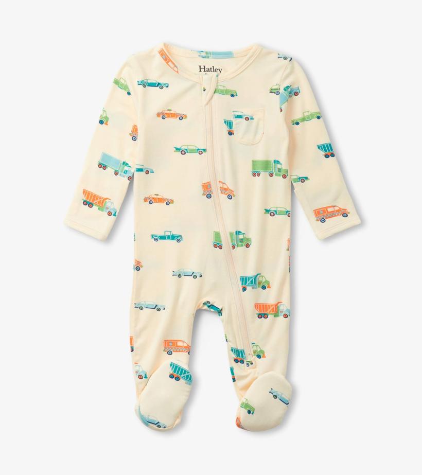Baby &amp; Toddler Baby Boys Dinky Cars Footed Sleeper | Hatley Sleepwear