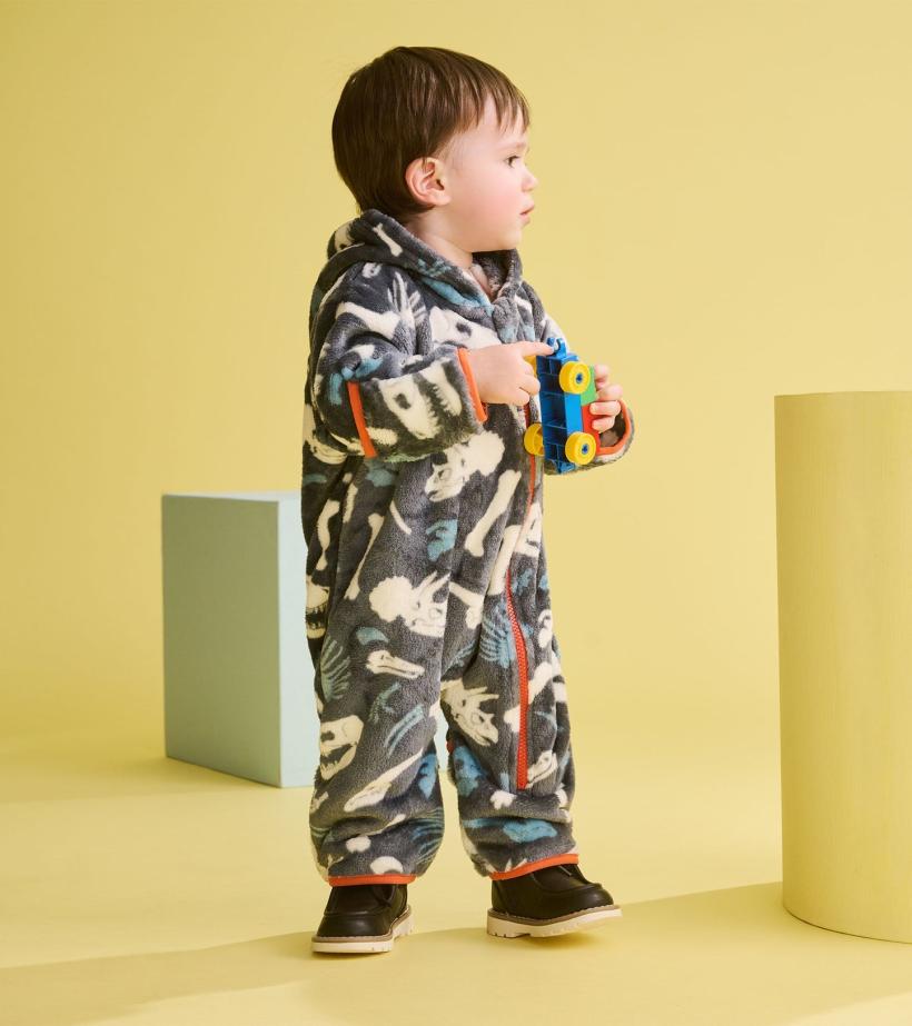 Baby &amp; Toddler Baby Boys Dino Fossils Fleece Suit | Hatley Sweaters