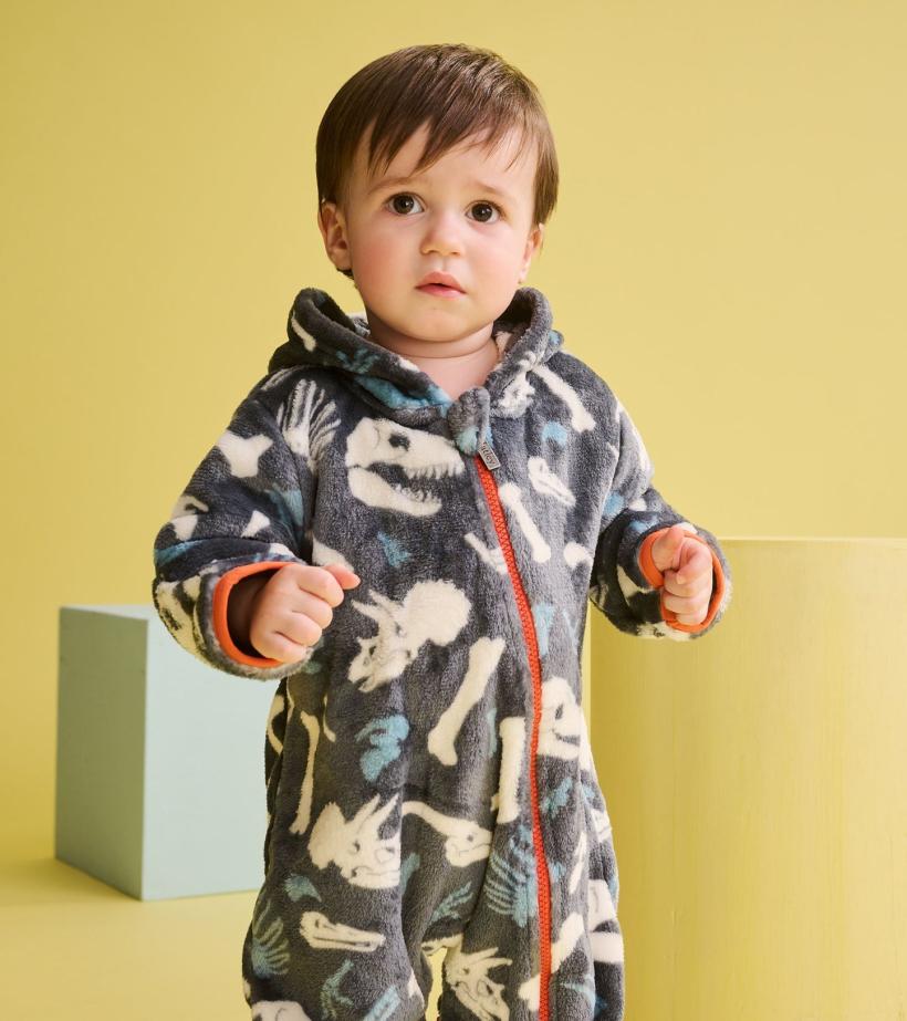 Baby &amp; Toddler Baby Boys Dino Fossils Fleece Suit | Hatley Sweaters