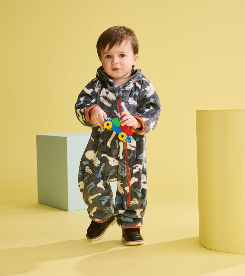 Baby &amp; Toddler Baby Boys Dino Fossils Fleece Suit | Hatley Sweaters