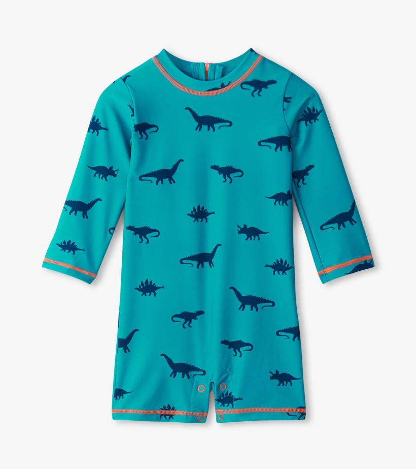 Baby &amp; Toddler Baby Boys Dino Silhouette One-Piece Rashguard | Hatley Swimwear