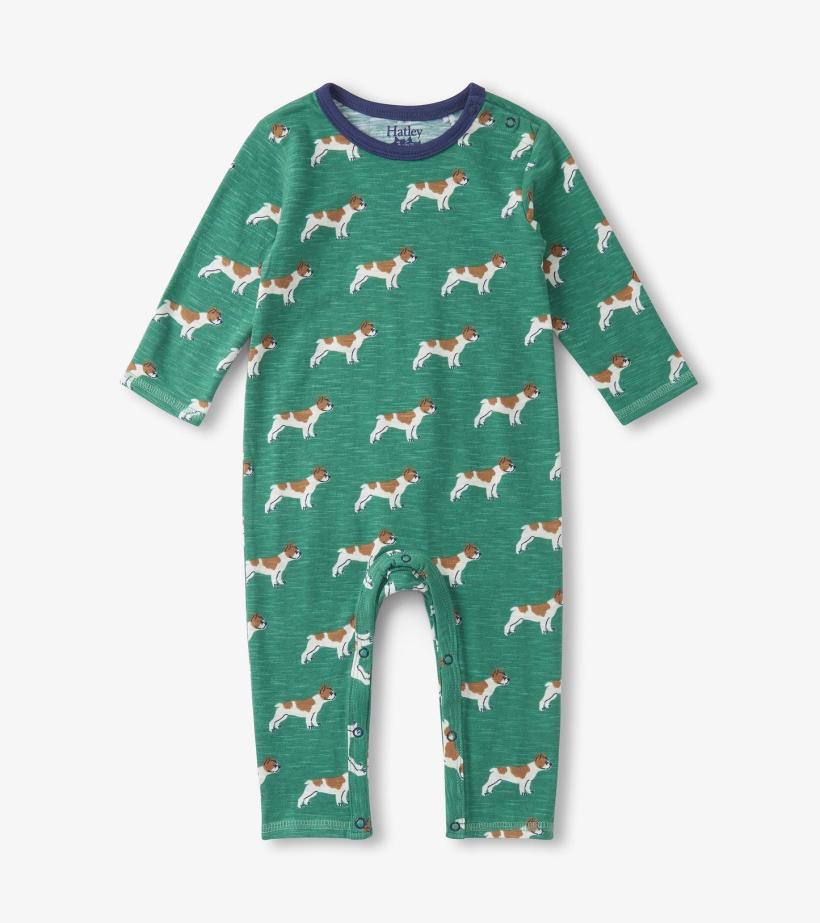 Baby &amp; Toddler Baby Boys French Bulldogs Long Sleeve Romper | Hatley Rompers