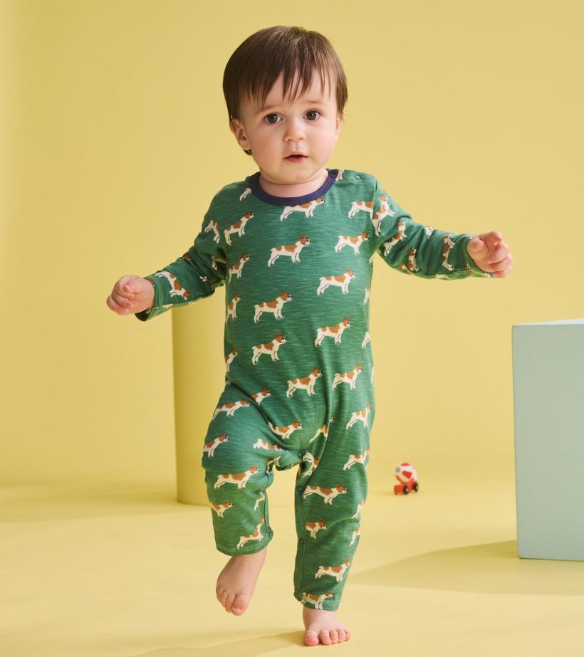 Baby &amp; Toddler Baby Boys French Bulldogs Long Sleeve Romper | Hatley Rompers