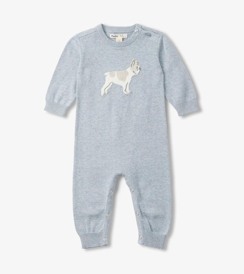 Baby &amp; Toddler Baby Boys Little Bulldog Sweater Romper | Hatley Sweaters