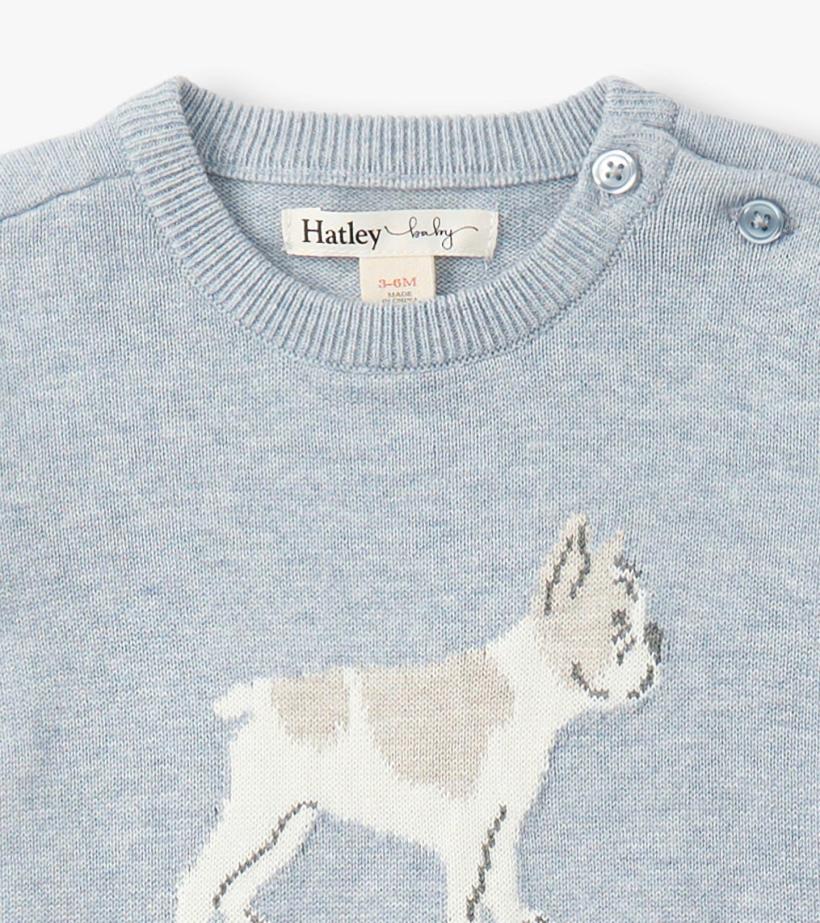 Baby &amp; Toddler Baby Boys Little Bulldog Sweater Romper | Hatley Sweaters