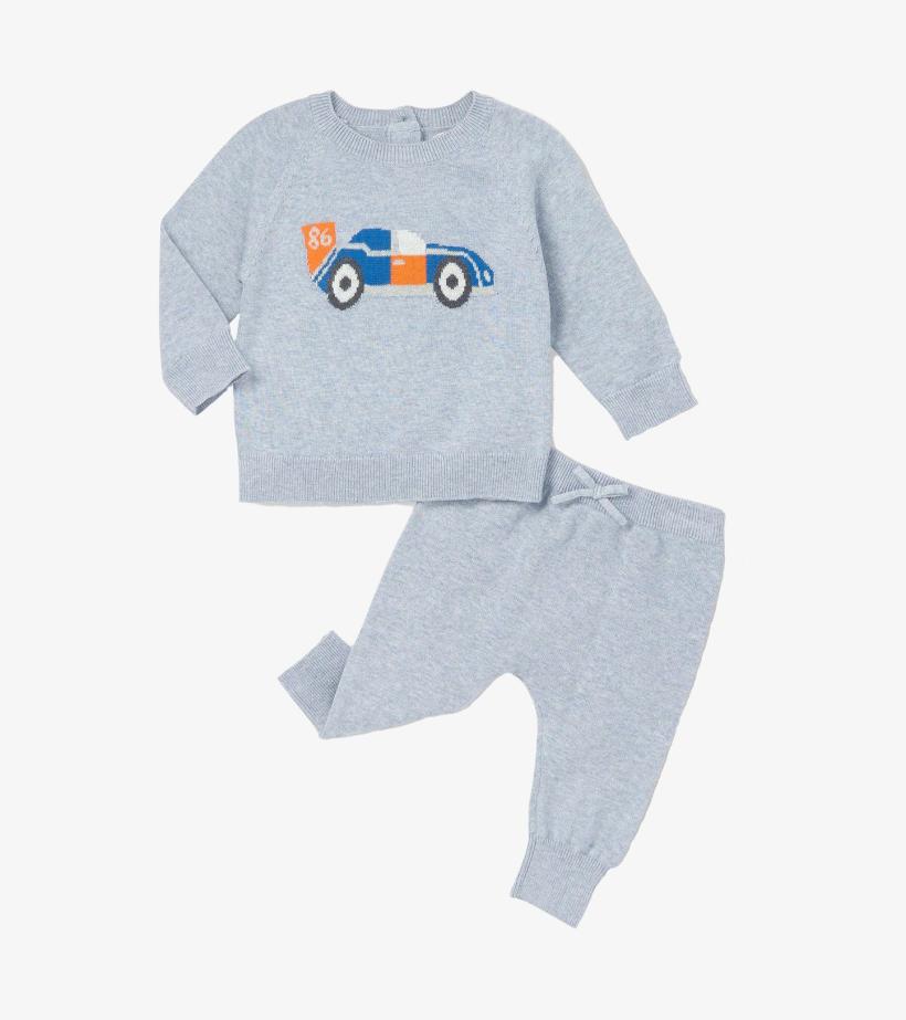 Baby &amp; Toddler Baby Boys Little Racecar Pullover Sweater &amp; Pants | Hatley Sweaters