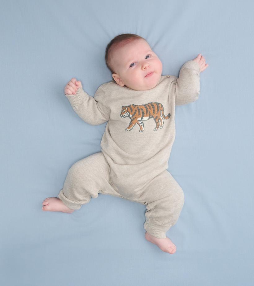 Baby &amp; Toddler Baby Boys Little Tiger Sweater Romper | Hatley Sweaters