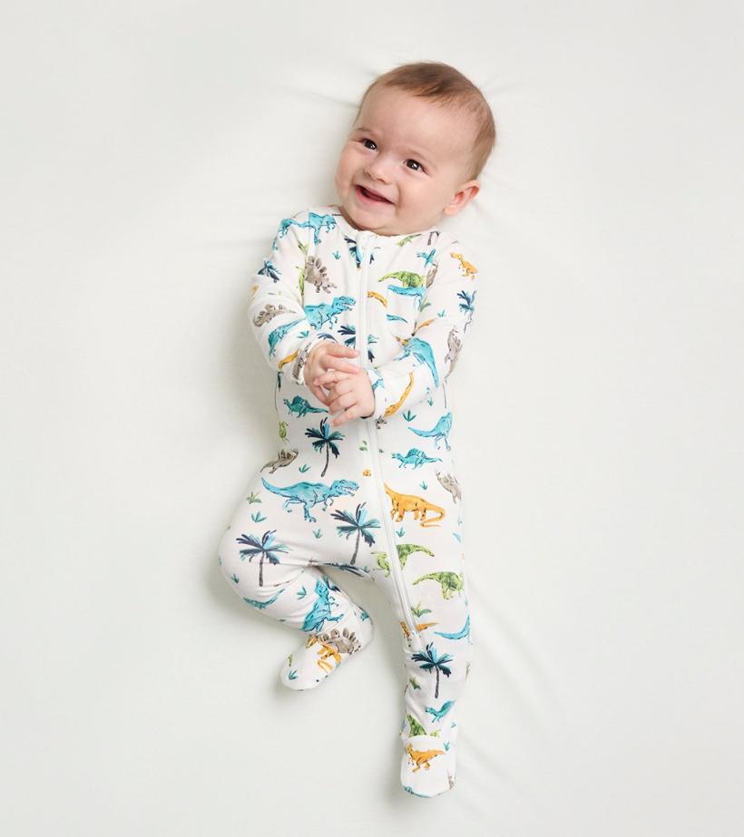 Baby &amp; Toddler Baby Boys Prehistoric Dino Footed Sleeper | Hatley Sleepwear