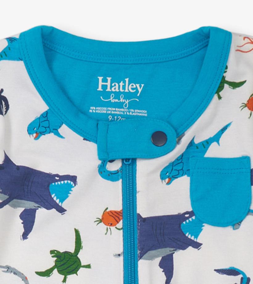 Baby &amp; Toddler Baby Boys Prehistoric Marine Footed Sleeper | Hatley Sleepwear