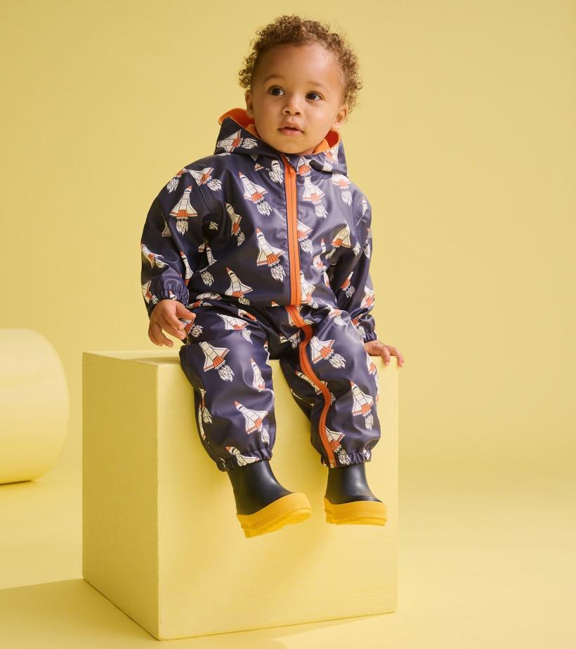 Baby &amp; Toddler Baby Boys Space Shuttles Rain Suit | Hatley Rainwear