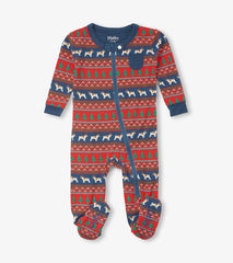 Baby &amp; Toddler Baby Bulldog Fair Isle Bamboo Footed Sleeper | Hatley Sleepwear
