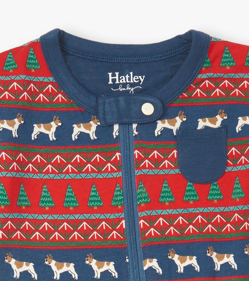 Baby &amp; Toddler Baby Bulldog Fair Isle Bamboo Footed Sleeper | Hatley Sleepwear