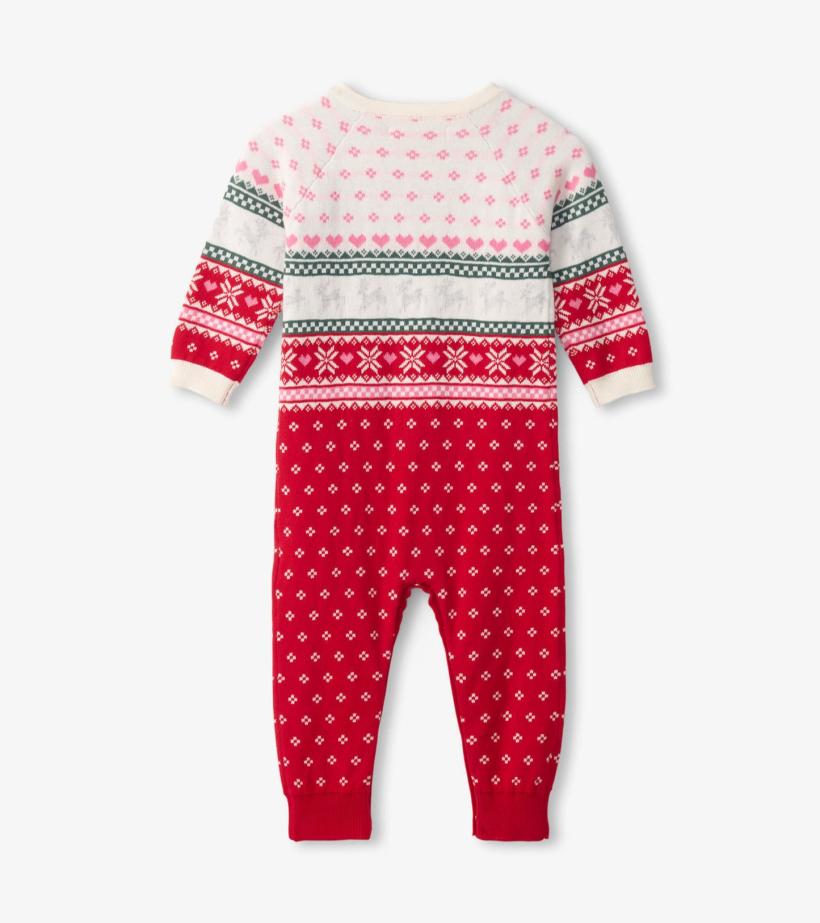 Baby &amp; Toddler Baby Deer Fairisle Sweater Onesie | Hatley Sweaters