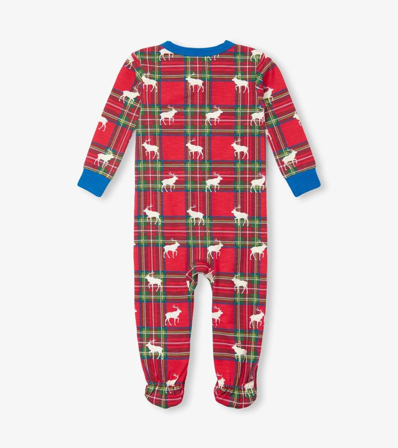 Baby &amp; Toddler Baby Elk Plaid Cotton Footed Sleeper | Hatley Sleepwear