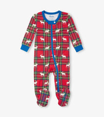 Baby &amp; Toddler Baby Elk Plaid Cotton Footed Sleeper | Hatley Sleepwear