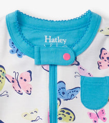 Baby &amp; Toddler Baby Girls Big Butterflies Footed Sleeper | Hatley Sleepwear