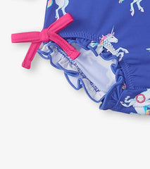 Baby &amp; Toddler Baby Girls Dazzling Unicorn Rashguard Swimsuit | Hatley Swimwear