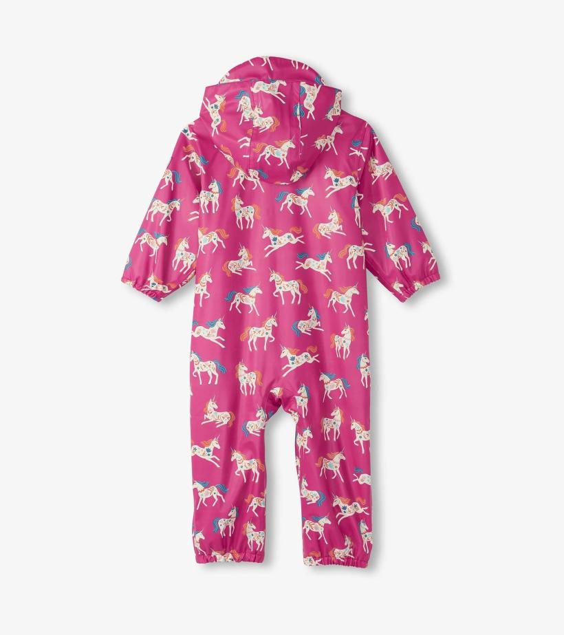 Baby &amp; Toddler Baby Girls Folksy Unicorns Rain Suit | Hatley Rainwear