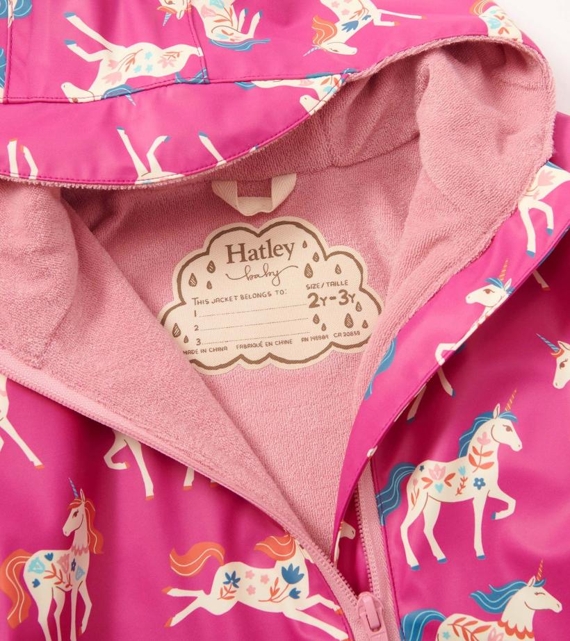 Baby &amp; Toddler Baby Girls Folksy Unicorns Rain Suit | Hatley Rainwear