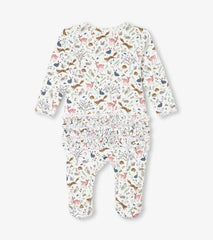 Baby &amp; Toddler Baby Girls Happy Forest Ruffle Bum Bamboo Sleeper | Hatley Sleepwear