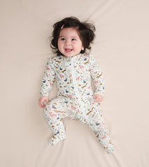 Baby &amp; Toddler Baby Girls Happy Forest Ruffle Bum Bamboo Sleeper | Hatley Sleepwear