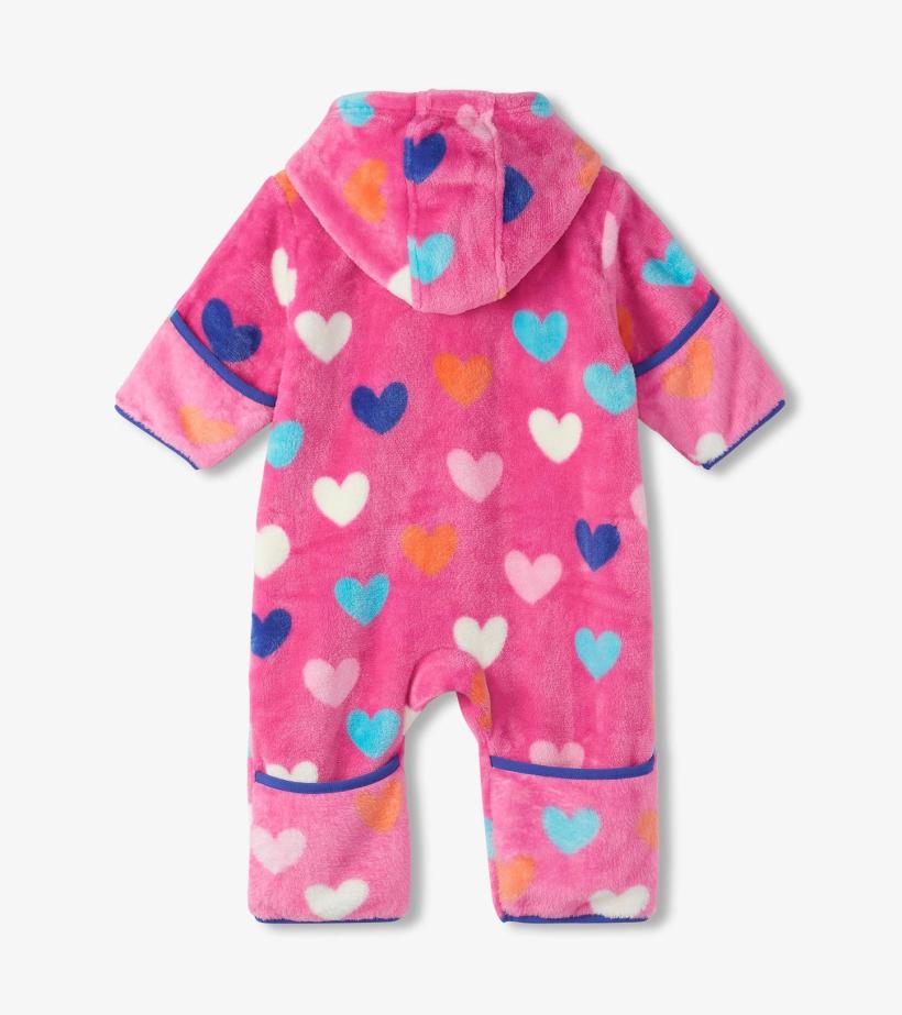 Baby &amp; Toddler Baby Girls Hearts Fleece Suit | Hatley Sweaters