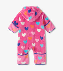 Baby &amp; Toddler Baby Girls Hearts Fleece Suit | Hatley Sweaters